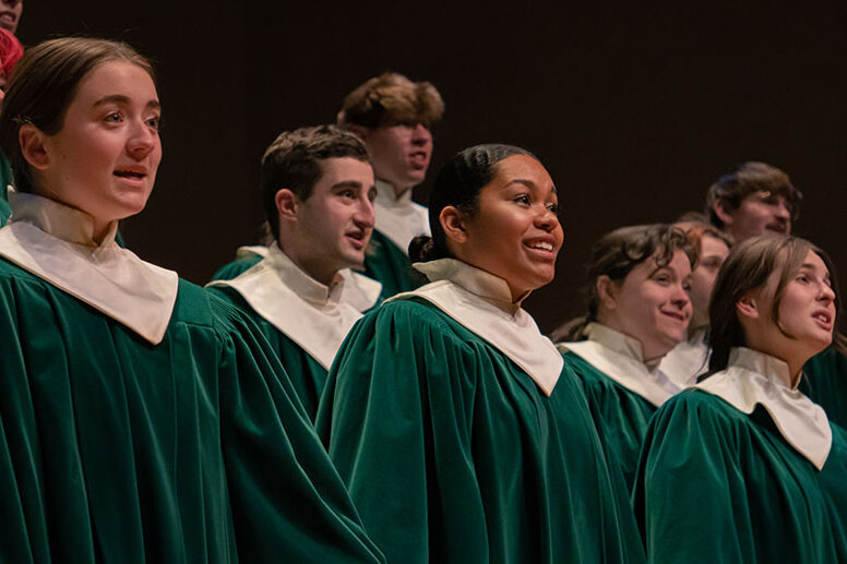 Cathedral choir in the Noble Recital hall