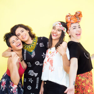 the four women who make up the performance group, LADAMA
