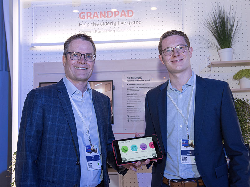 Photo of GrandPad cofounders Scott Lien and his son Isaac