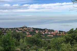 Image of the beautiful Lago Trasimeno in The province of Perugia, Italy 